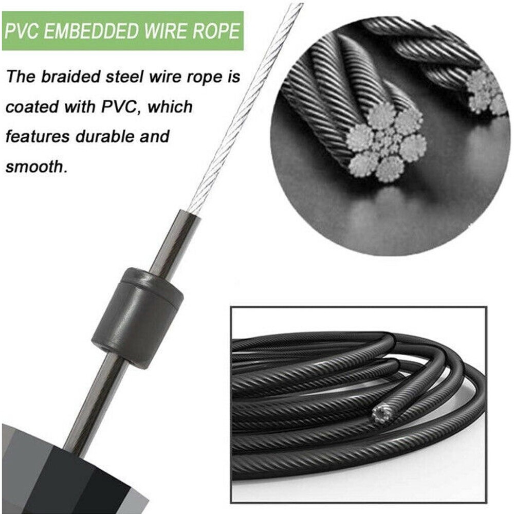 Jump Rope Skipping Rope For Workout Fitness Fast Smooth Durable And Tangle-Free - Picture 6 of 8